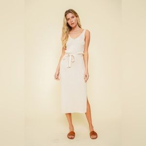 Captured Moments Ribbed Midi Dress